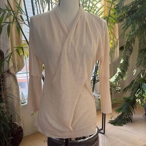 Chic Pick/Cream Wrap Sweater